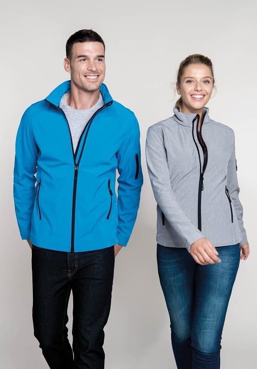 Veste Softshell personnalisée : la veste imperméable publicitaire